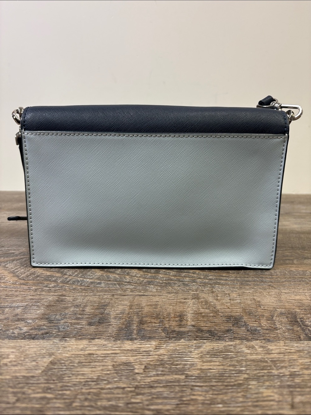 Kate Spade New York Navy Blue Colorblock Chain Crossbody Shoulder Bag - Picture 3 of 15